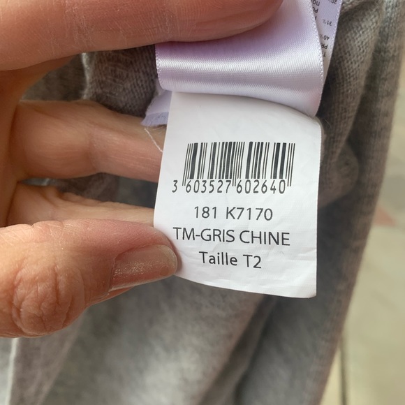 KOOKAI grey sweater 🌵 angora wool blend France size European 2 - Picture 9 of 16